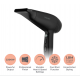 Carmen 2200W Hair Dryer - Black with Grey